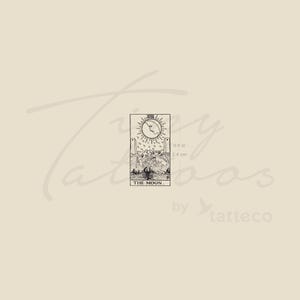 Little The Moon tarotkaart tijdelijke tattoo (set van 3)