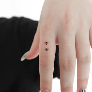Two Bees Temporary Tattoo (Set of 3)