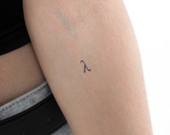 Lambda Temporary Tattoo (Set of 3)