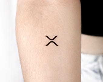 XRP Logo Temporäre Tattoo (3er Set)