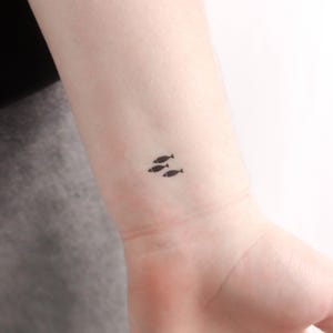Drei kleine Fische Temporäre Tattoo (3er Set)