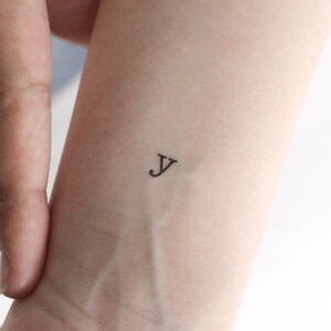 Y Typewriter Lowercase Temporary Tattoo (Set of 3)