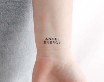 Tatouage temporaire Angel Energy (Ensemble de 3)