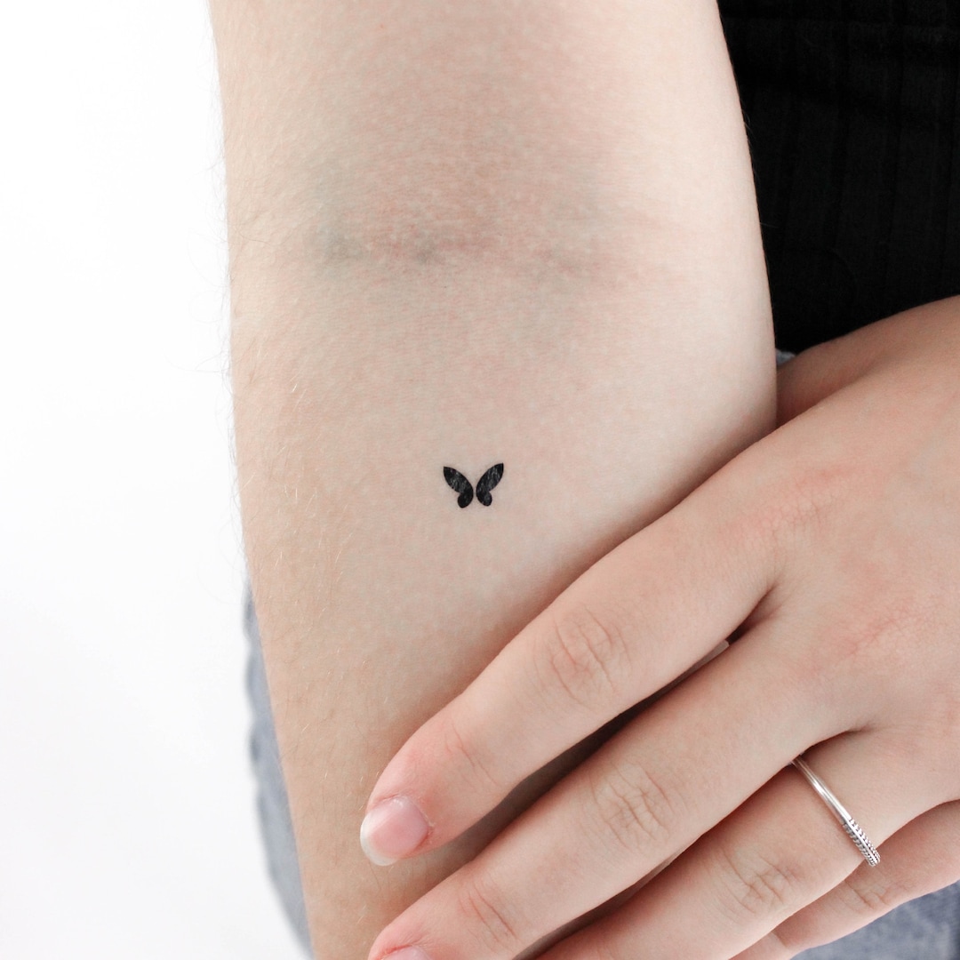 butterfly tattoo thermal - extra small