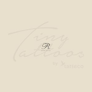 Script R Temporary Tattoo (Set of 3)