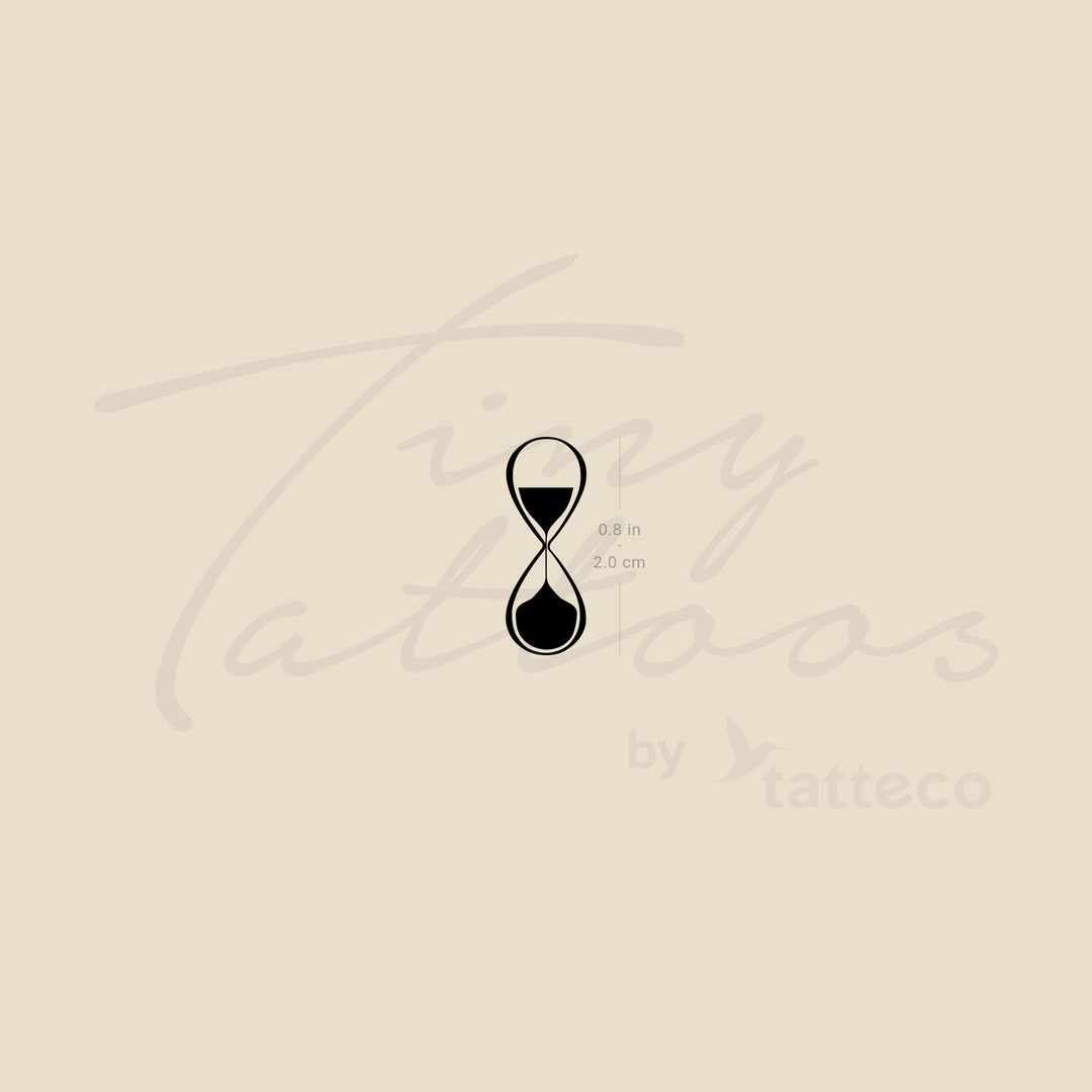 Infinity Hourglass Temporary Tattoo set of 3 - Etsy