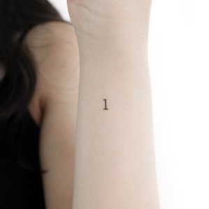 L Typewriter Lowercase Temporary Tattoo (Set of 3)