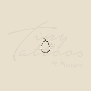 Tatuaggio Temporaneo Piccola Pera (Set di 3)