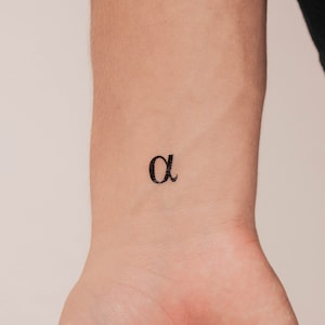 Tatuaje Temporal Alfa (Conjunto de 3)