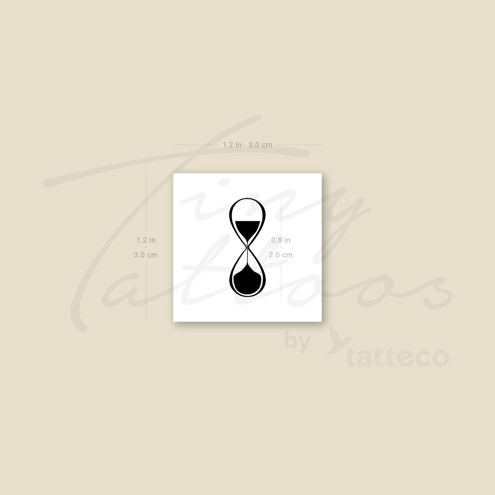 Infinity Hourglass Temporary Tattoo set of 3 - Etsy