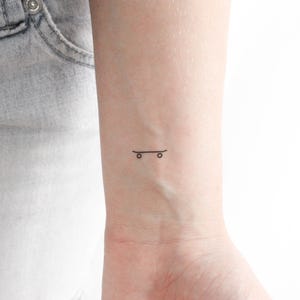 Skateboard Temporary Tattoo (Set of 3)