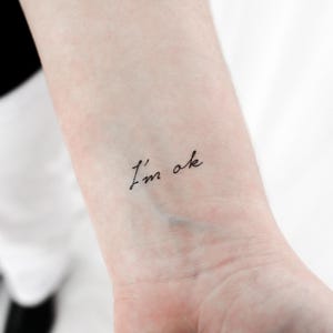 Ich bin ok temporäres Tattoo (3er Set)
