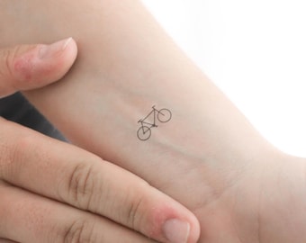 Little Mountain Bike Temporary Tattoo (Set of 3)