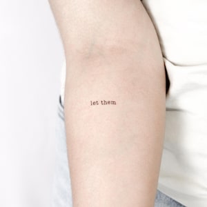 Schreibmaschine lassen temporäres Tattoo (3er Set)