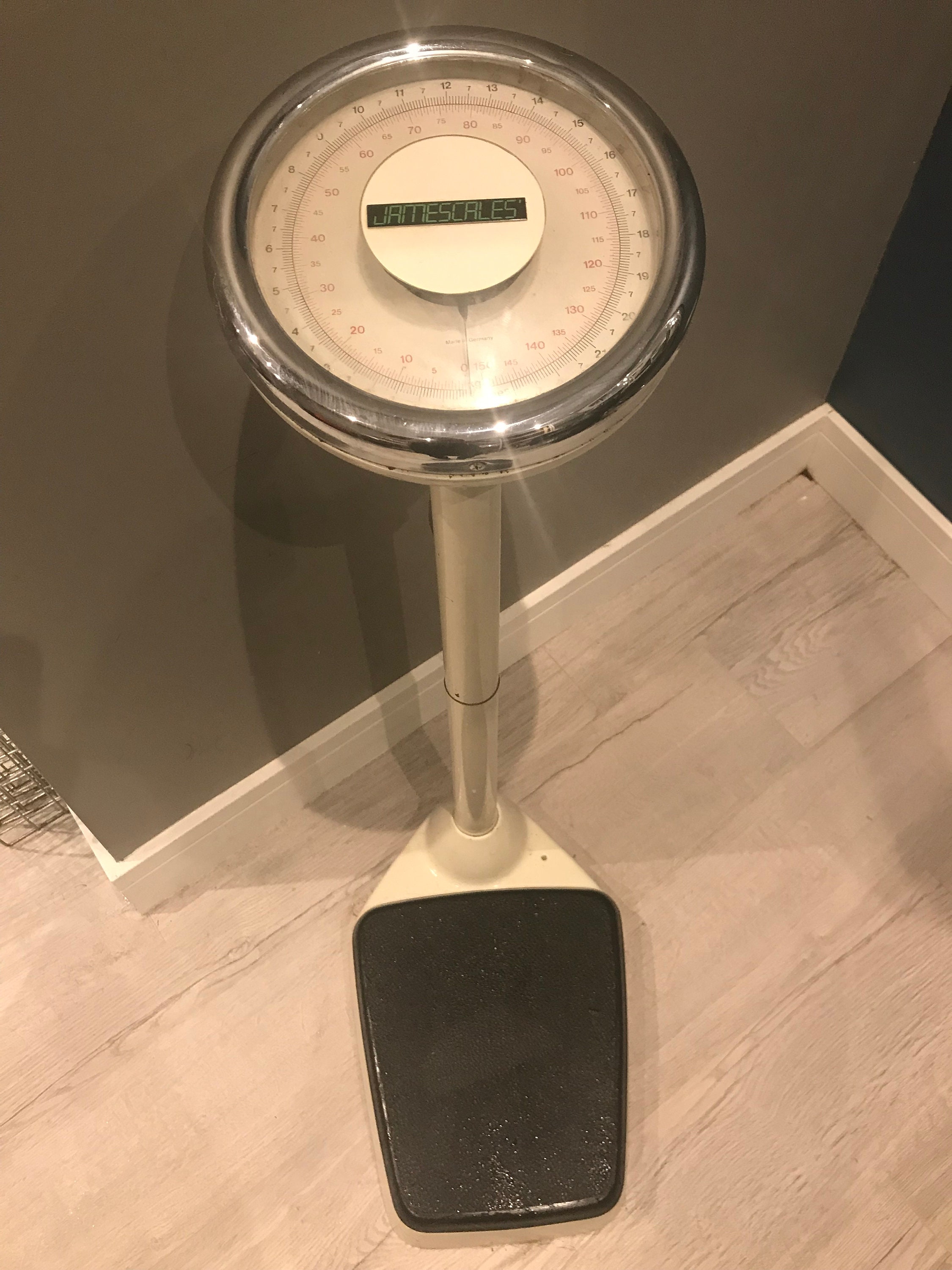 Antique Vintage Fairbanks Doctor's Office Scale, with measuring. Height and  Weight, 1920, white, Works!