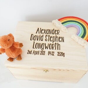 Personalisierte Memory Box, Memory Box, Andenken Box, Spielzeug Box, Spiel Box, Aufbewahrungsbox, Baby Geschenk Idee