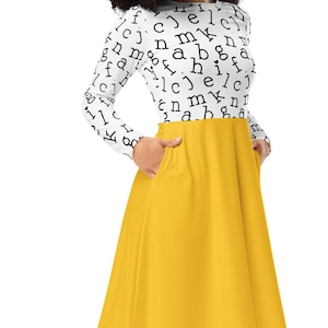 Vestido con el alfabeto, vestido de maestra, vestido divertido para maestra