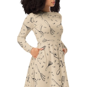 Gardening Dress, Garden Tools Dress, Garden Themed Dress, Teacher Dress, Gardening Class Dress, Miss Frizzle Garden Dress, Gardener Dress