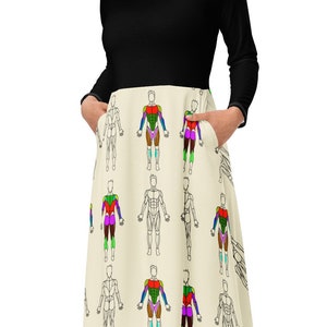 Physiology Dress, Physical Therapist, Human Anatomy Dress, PE Teacher, Physical Education, Miss Frizzle, Physical Therapy, Therapist Gift