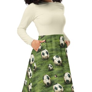 Vestido de futebol, vestido temático de futebol, roupa de mãe de futebol, vestido esportivo, dia de esportes, dia de campo