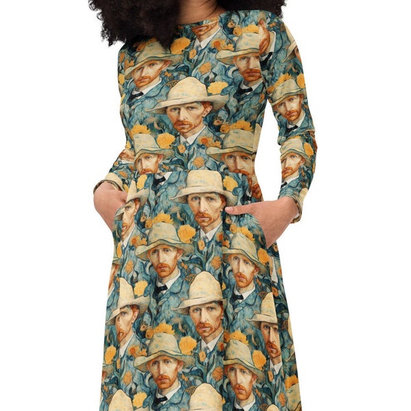 Van Gogh Kleid, Vincent Van Gosh Kleidung, Kleid für Künstler, Kleider für Kunstlehrer, Malerkleid, Malergeschenk