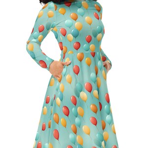 Robe ballon, Robe de soirée, Robe d'organisateur de soirée, Robe de fête d'anniversaire,