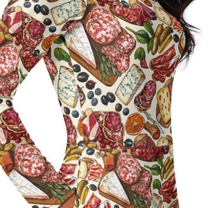 Vestido de anfitriona, vestido de charcutería, vestido de tabla de charcutería, vestido de anfitriona peculiar