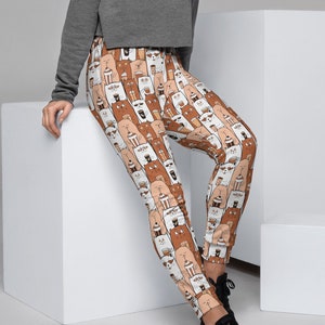 Women&#39;s Coffee Cat Joggers, Hot Chocolate Theme