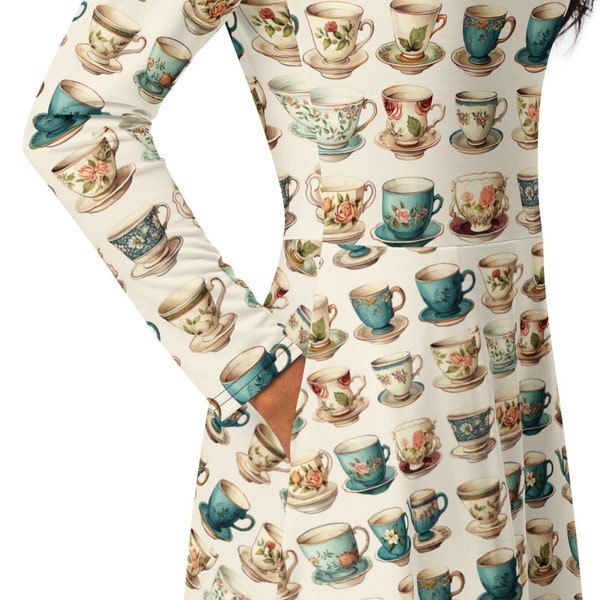 Teacup Dress, Tea Party Dress, Alice in Wonderland Dress, Garden Party Dress