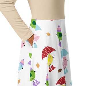 Robe Rainy Ducks, Robe de jour pluvieux, Robe sur le thème météo, Étude de l’unité météo