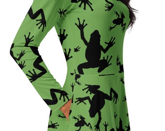Frog Dress, Nature Study Dress, Biology Teacher Dress, Science Teacher Dress, Frog Lover