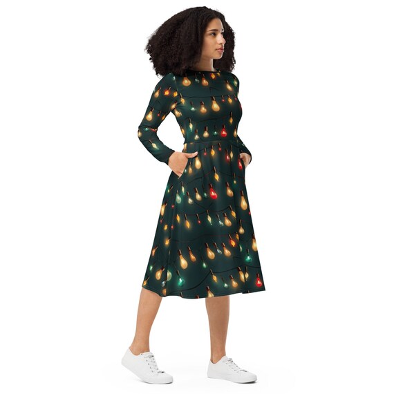 Christmas light dress discount
