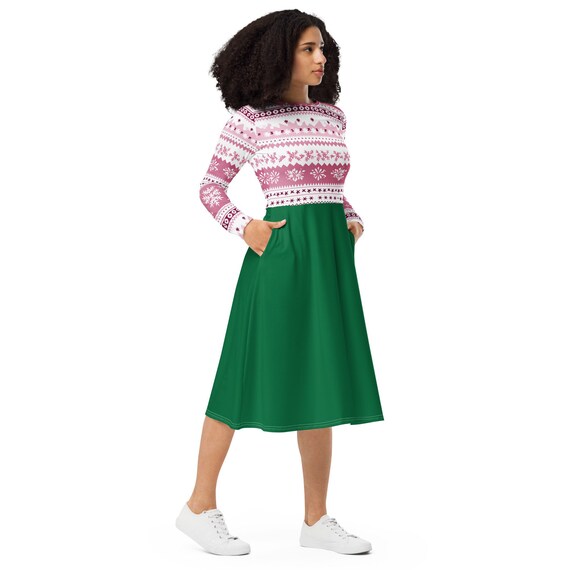 sweater dress christmas party elegant special christmas red sweater dress sleeve high neck