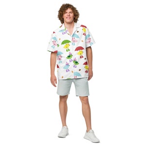 Rainy Day Ducks Shirt, Cute Rain Shirt for Men, Pre K Curriculum Outfits