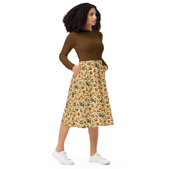 Autumn Thanksgiving Dress, Thanksgiving Theme Dress, Miss Frizzle Thanksgiving, Autumn Dress, Thanksgiving Dinner Dress, Turkey Dress
