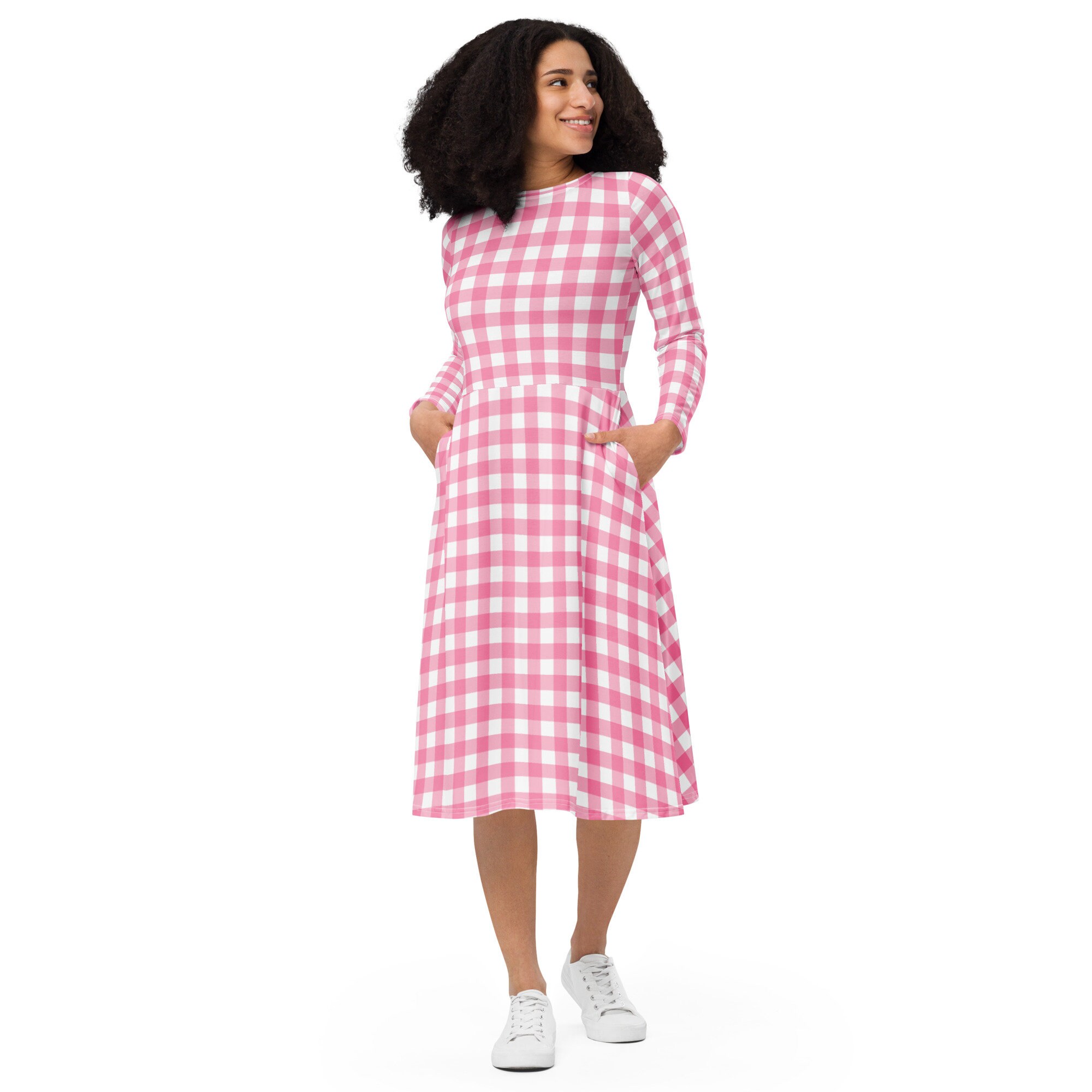 Pink Gingham Dress, Movie Costume, Pink Halloween Outfit, Gingham Dress ...