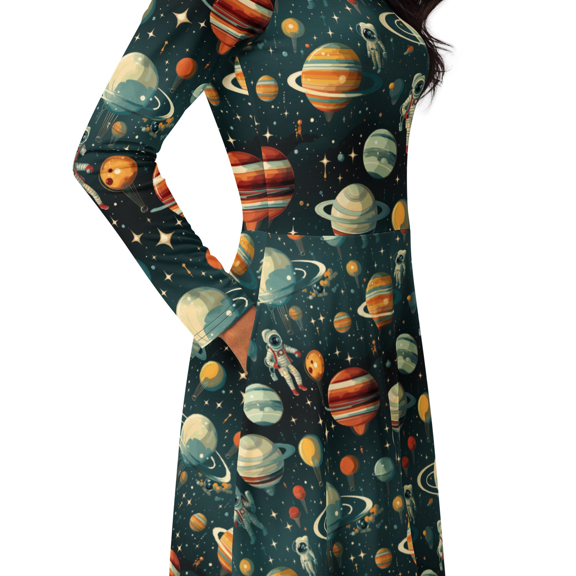 Planets and Space Dress, Outer Space Dress, Astronaut Party Dress
