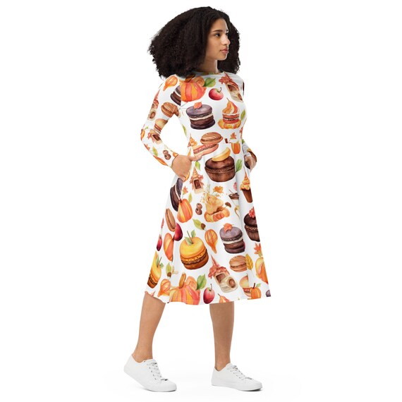 Thanksgiving Dinner Dress, Thanksgiving Treats, Thanksgiving Outfit, Thanksgiving Gathering, Thanksgiving Dinner Outfit, Pumpkin Spice Dress