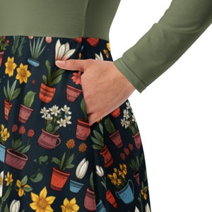 Vestido de florista, vestido de jardinera, vestido de primavera, regalo para jardinero, regalo para florista, vestido de maestra, vestido de secretaria