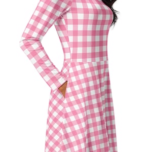 Pink Gingham Dress, Movie Costume, Pink Halloween Outfit, Gingham Dress