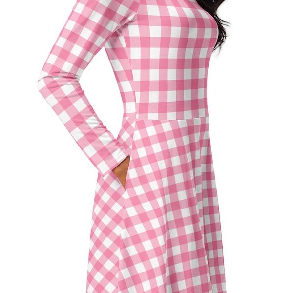 pink gingham dress tesco