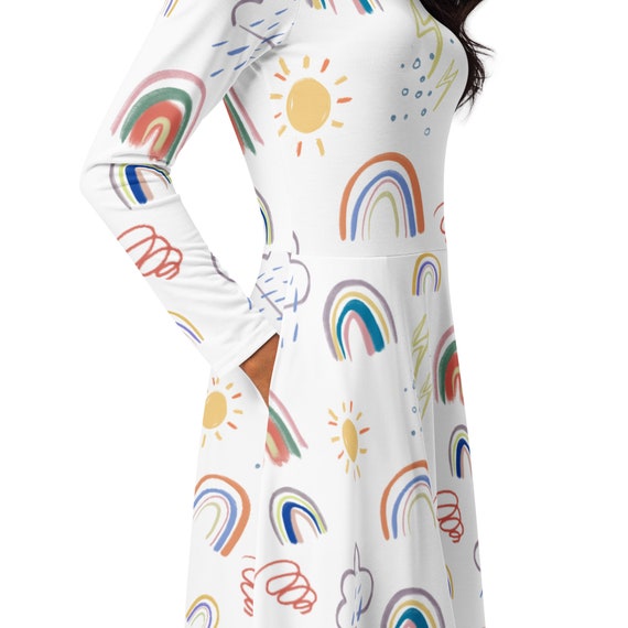 teacher dresses If Nothing Ever Changed One Piece Dress-Teachersgram Classic dance fit midi length Back to School Teacher Outfits
