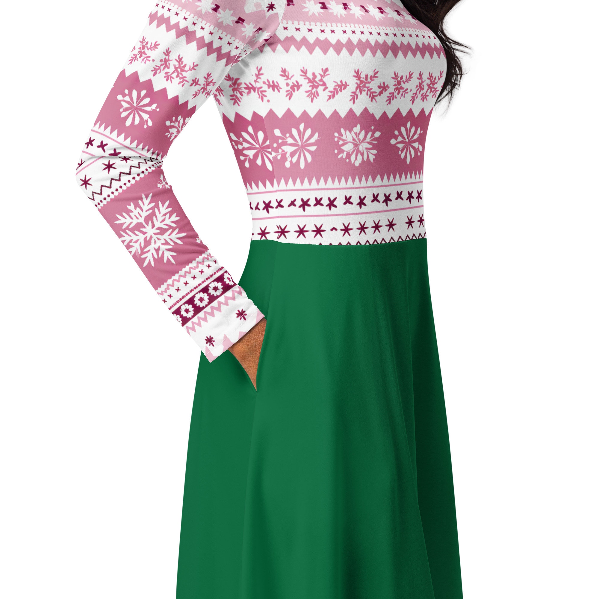 christmas dress women amazon Women's Christmas Print Casual Dress Short Sleeve Round Neck Knee-Length Polyester Comfortable Fashion Holiday Party Work Home Vacation All Season