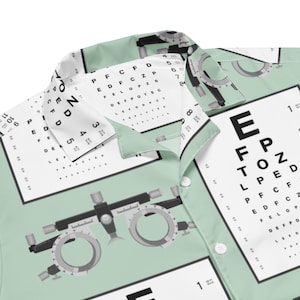 検眼シャツ、眼鏡技師シャツ、眼鏡技師ギフト、医療用シャツ、屈折計、将来の検眼技師、検眼ギフト