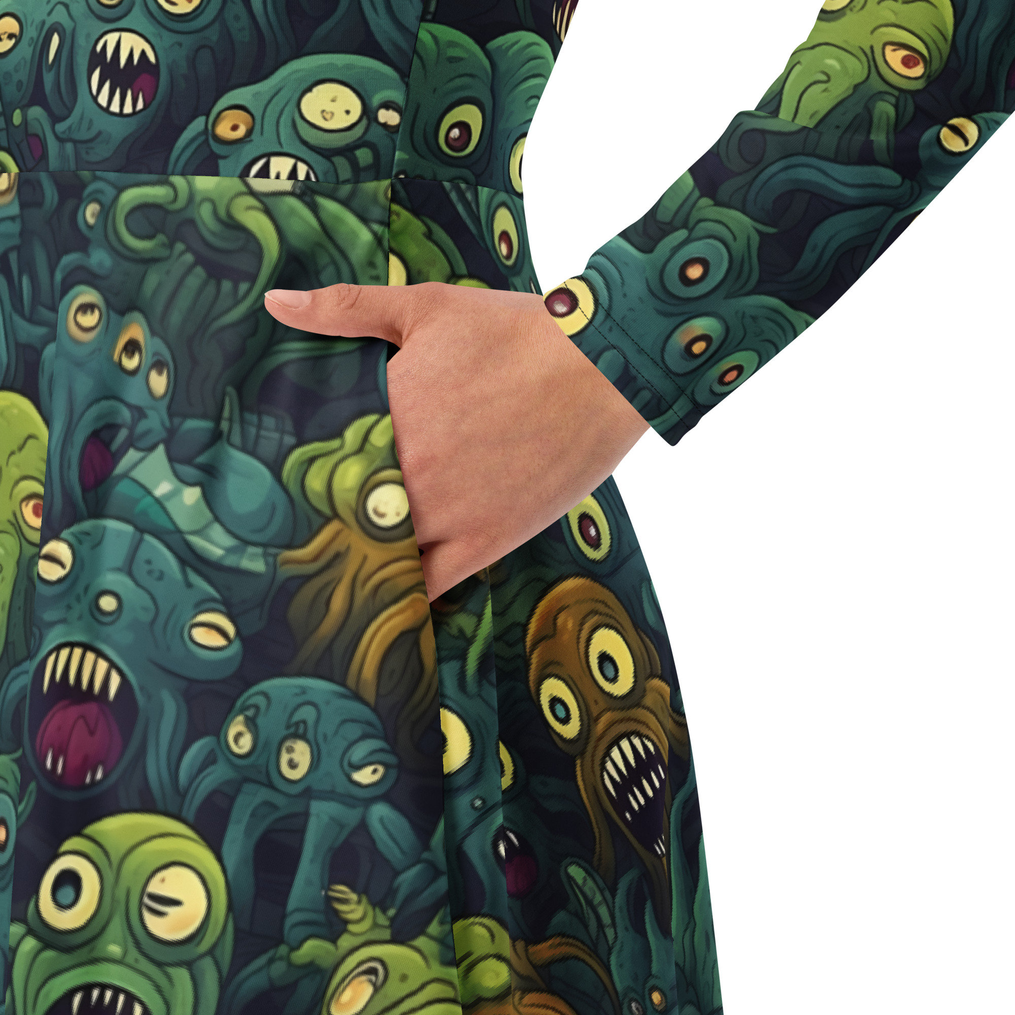 Monster Dress, Halloween Monsters Dress, Halloween Teacher Dress, Teacher Halloween Dress, Halloween Party Dress, School Party Dress, Spooky