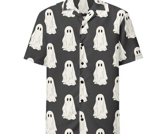 Ghost Shirt, Ghost Hawaiian Shirt, Halloween Hawaiian Shirt