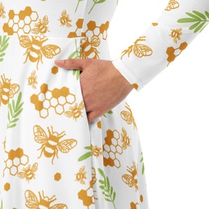 Honey Bee Dress, Beehive Dress, Bee Biology, Life Cycle, Nature Study, Study Unit, Save the Bees Shirt, Bee Dress, Honey Bee Gift, Bee Shirt