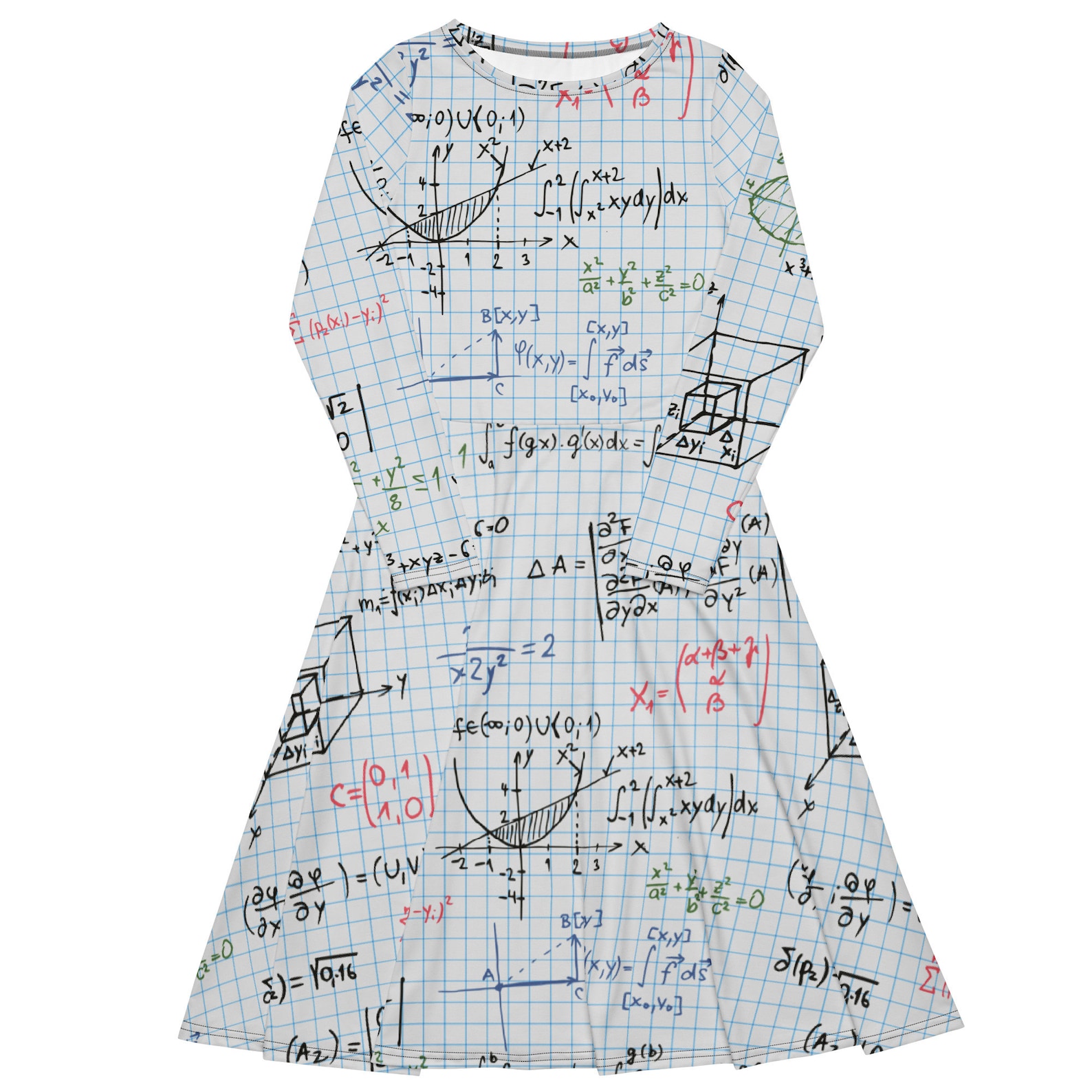 Dress Design Based On Math Math Classroom, Math Teacher Dress, Math Teacher Gift, High School Math ...