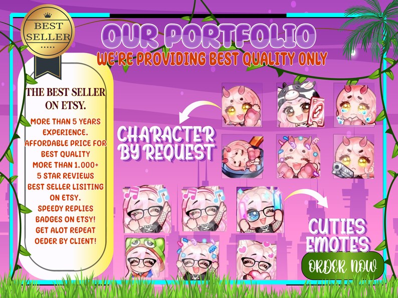 9x Custom Animated Emotes Emojis Sub Emotes for Your Twitch - Etsy
