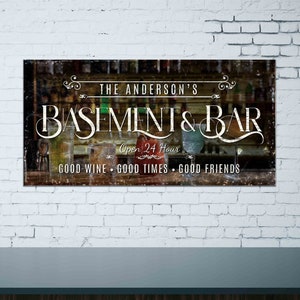 Porão personalizado e sinal de barra lona arte da parede homem caverna pub bar decoração casa porão barra fácil de pendurar sinal personalizado porão barra lona